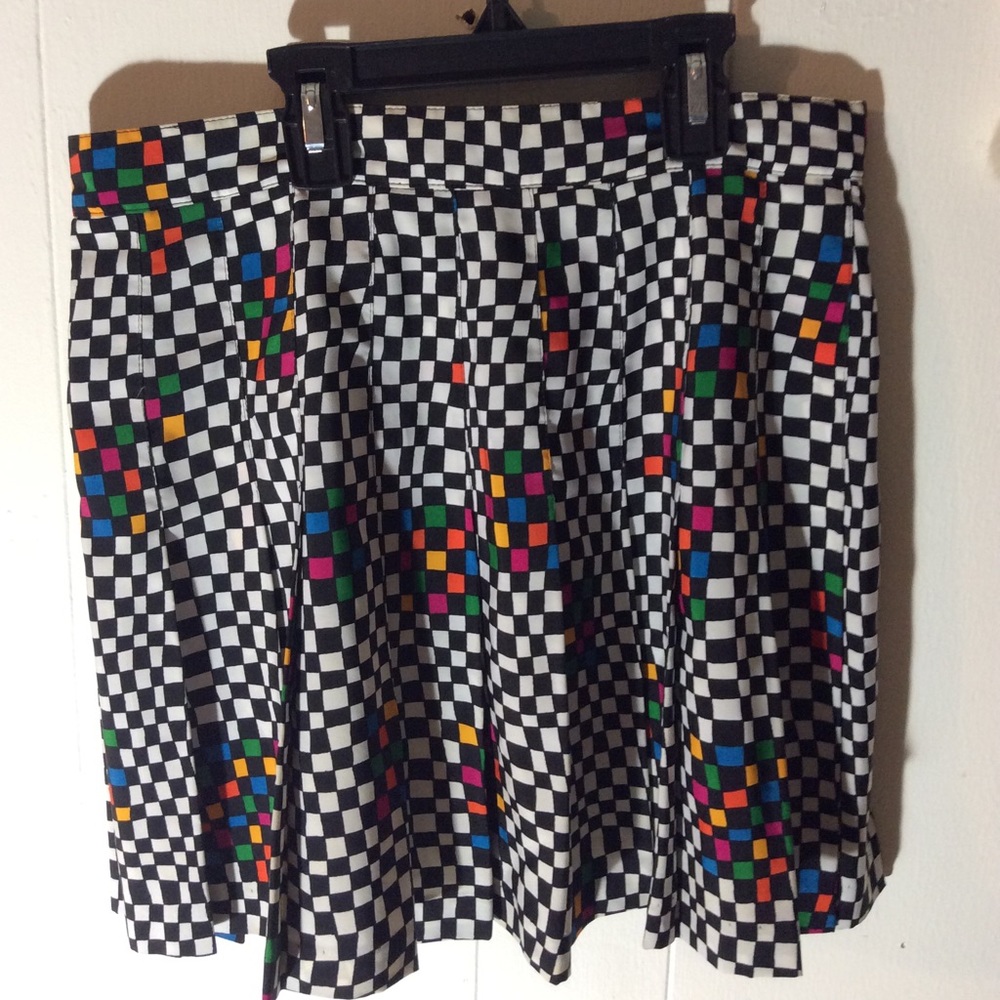 Vintage TAIL Checkered Pleated Tennis Skirt-SKA